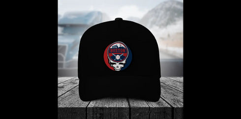 Grateful Dead - Boston Red Sox Stealie Grateful Dead Trucker Cap - StealieShop